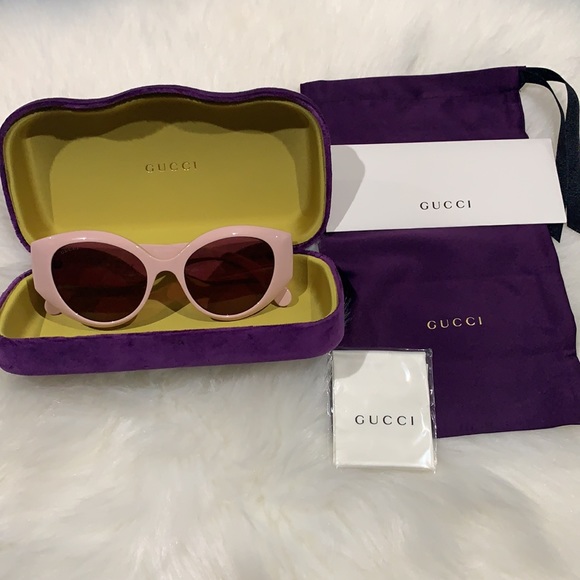 🌸NEW 💯authentic pink GUCCI WOMEN’S sunglasses 🕶 💯 authentic with box. - Picture 4 of 14